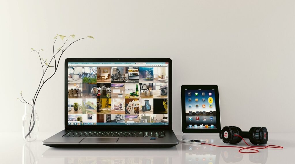 laptop, workstation, browsing, tablet, computer, desk, multimedia, media, digital tablet, headset, workspace, isolated, laptop, laptop, laptop, laptop, laptop, computer, computer, computer